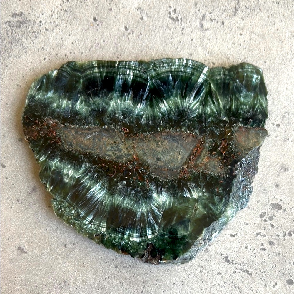 HQ “Angel Wing” Seraphanite Stone Slice